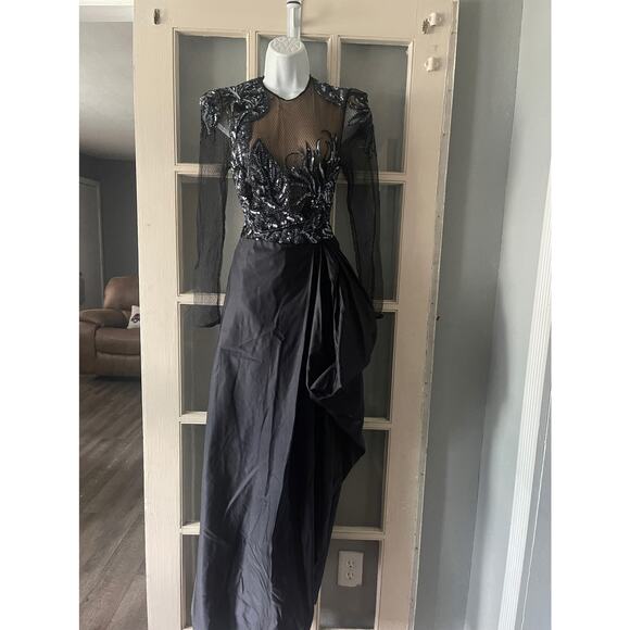 Vintage Paul Louis Orrier Beaded Gown - Picture 1 of 14